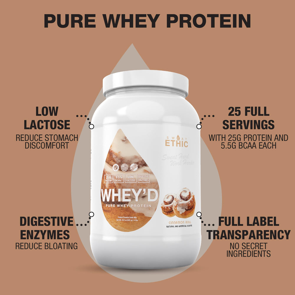 Sweat Ethic Cinnamon Roll shake with creamy foam and inviting aroma