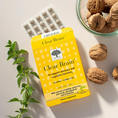Swedish-made label on Clear Brain packaging