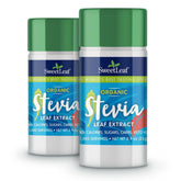 Front view of SweetLeaf Organic Pure Stevia Powder Shaker Jar (2-pack)