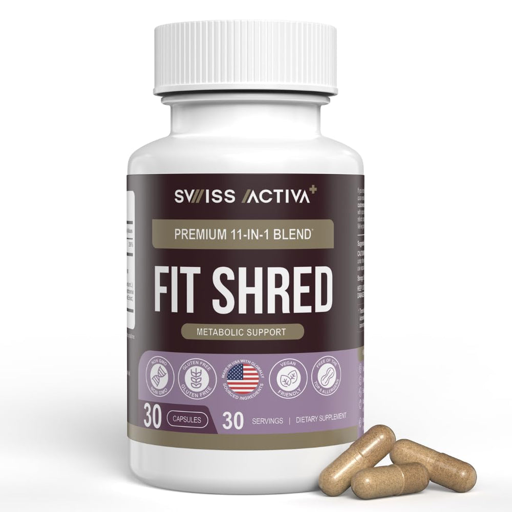 Swiss Activa+ Labs Fit Shred bottle front view