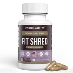 Swiss Activa+ Labs Fit Shred bottle front view