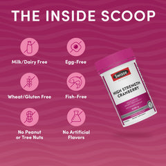 Supplement facts panel of Swisse Cranberry Pills
