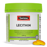 Bottle label of Swisse Soy Lecithin 1200mg Softgels