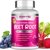Swiyie Beet Root Capsules bottle shown for daily vitality and circulation support