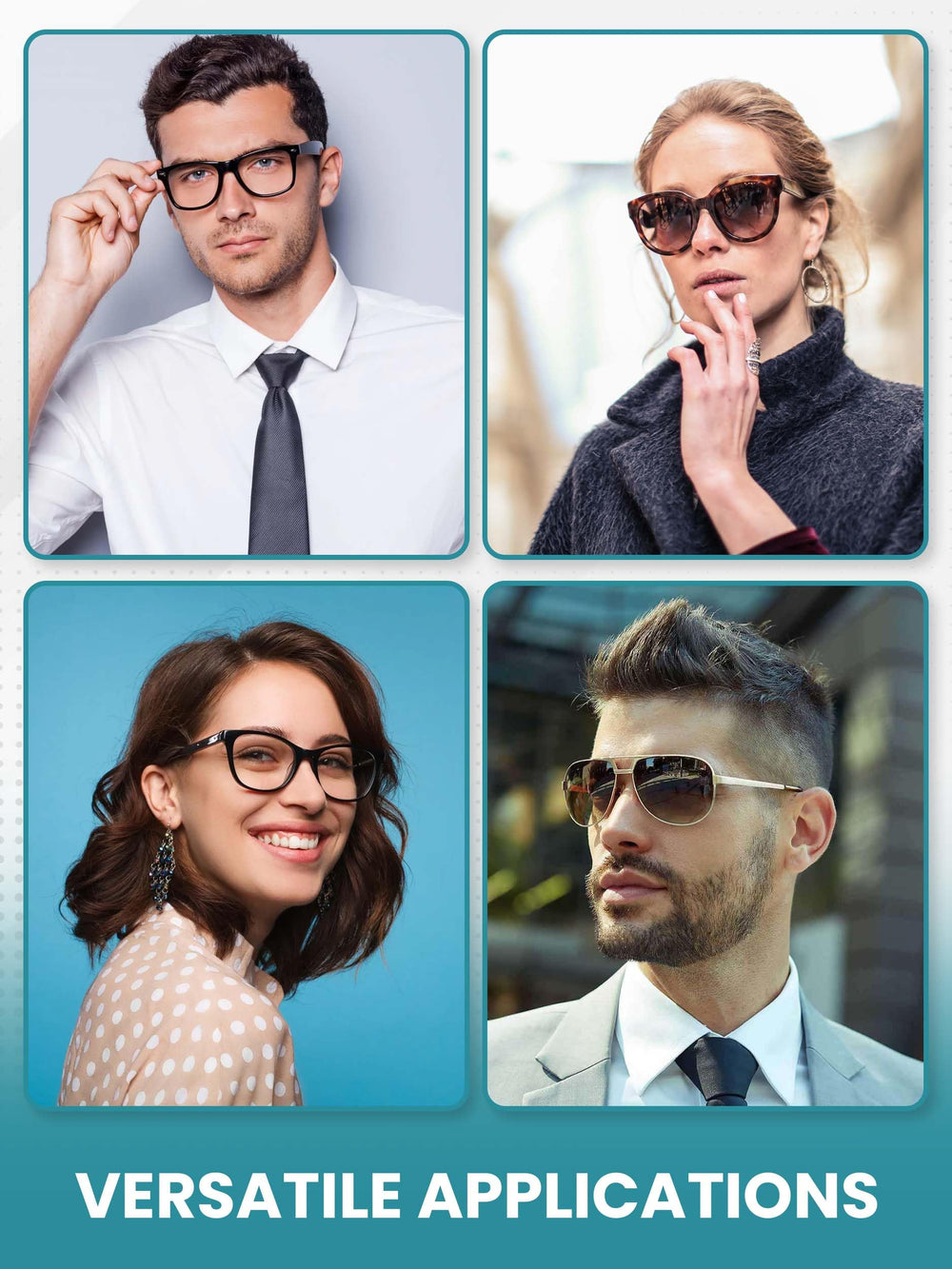 Color options for nose pads: Black, Rose Gold, Gold