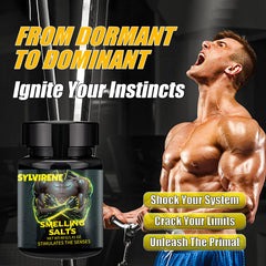 Sylvirene smelling salts bottle-cap emphasizes secure seal for on-the-go use.
