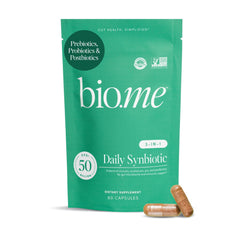 Synbiotic 3-in-1 bottle front with 60 capsules