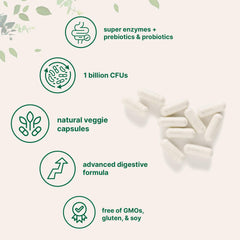 Graphic of the synbiotic digestive enzyme blend