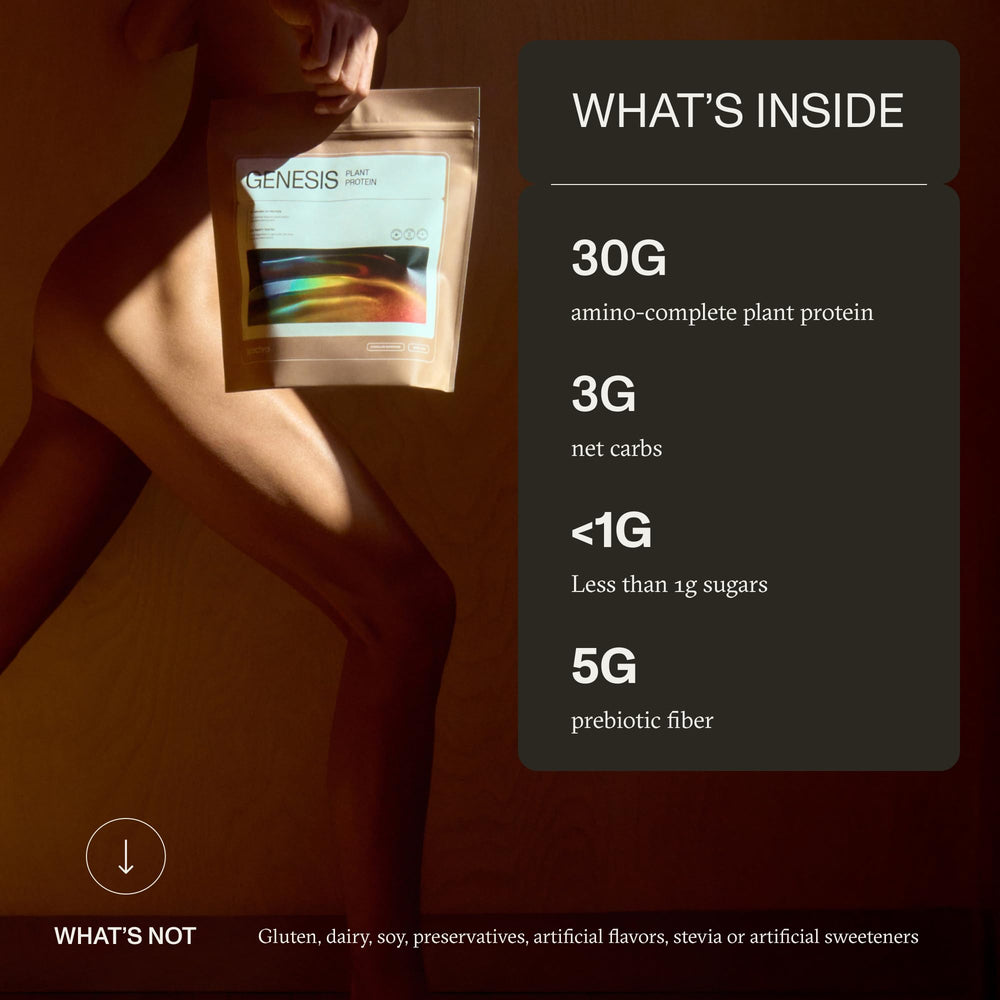 Synchro Genesis chocolate scoop dispersion shows convenient mix for post-workout recovery