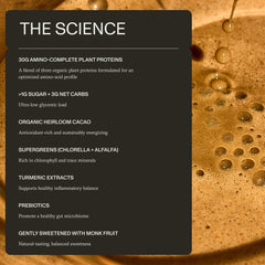 Synchro Genesis tub-ingredients-visual showcases organic protein blends and monk fruit sweetness