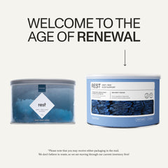 Glass of warm water with 1 tablespoon of Synchro Rest Sleep powder