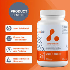 Syner Collagen bottle label close-up