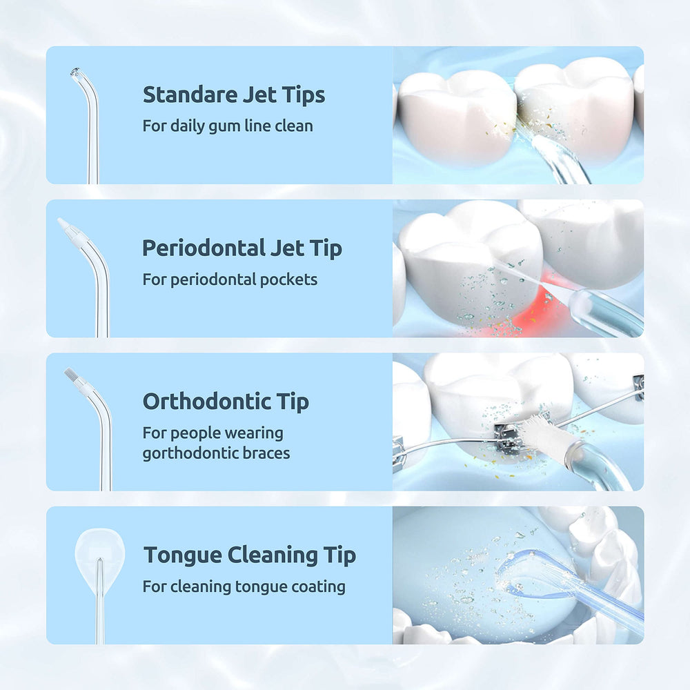 Includes three jet tips and portable storage bag