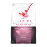 Syntrax Trophix bottle pour demonstrates convenient, sustained protein delivery for workouts