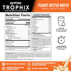 Syntrax Trophix close-up of glutamine peptides, highlighting bioavailable amino support.