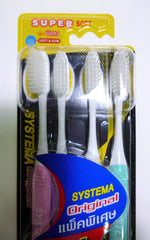 Systema Original Soft & Slim Bristles Toothbrushes – Slim handle, side view