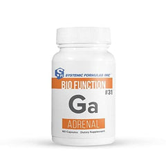 Ga Adrenal bottle and label showing Systemic Formulas 31 Ga Adrenal