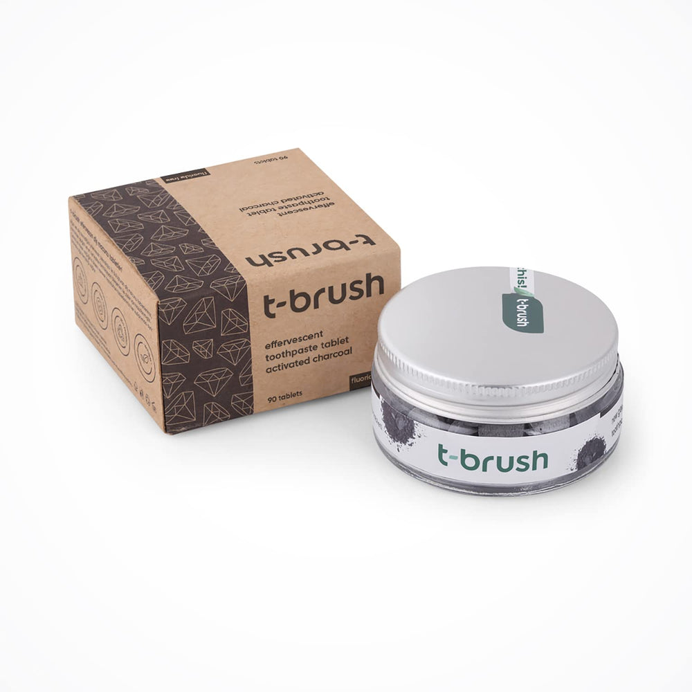 Eco friendly travel case with toothpaste tablets
