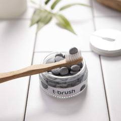 How to use: bite, chew, then brush for at least two minutes