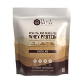 Taha Health and Nutrition chocolate whey protein 2lb bag for lean muscle support.