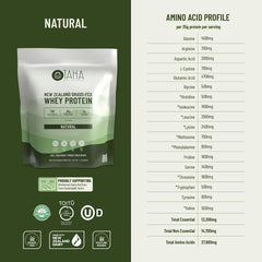 Taha Health & Nutrition Toitū Net Carbon Zero logo highlighting sustainable production.