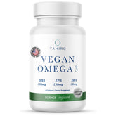 TAHIRO Vegan Omega-3 Softgels bottle on white background