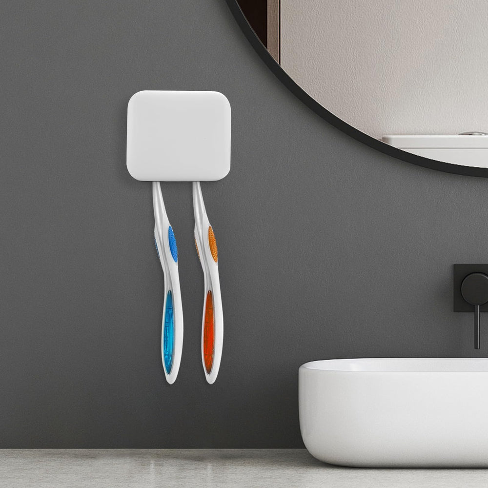 UV toothbrush case sanitizing toothbrush inside with mirror