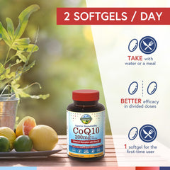 Recommended daily dosage of 2 softgels