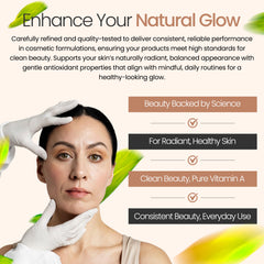 Cosmetic Grade label on Vitamin A powder container