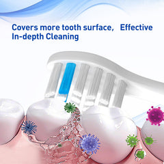 TAO Clean compatible replacement toothbrush heads in white - 10 pack - image 5