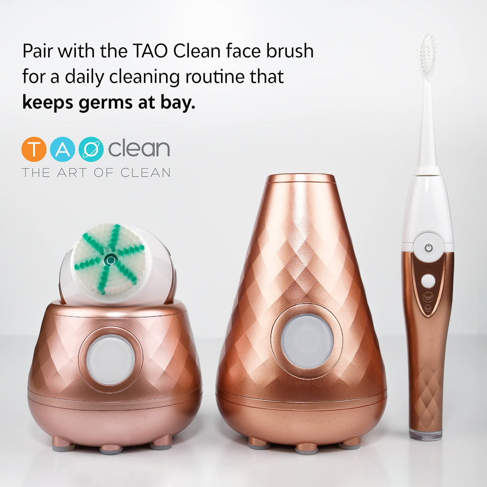 Boxed TAO Clean toothbrush head and accessories