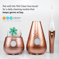 Boxed TAO Clean toothbrush head and accessories