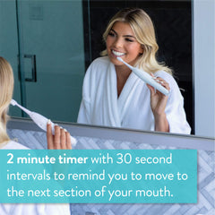 UV-C halo sanitizing the brush head