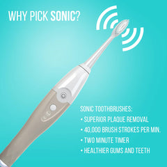UV-C sanitizing station drying and charging the toothbrush