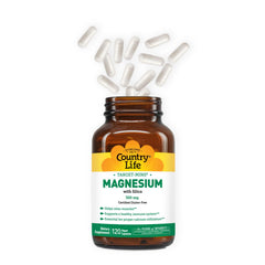 Capsules and bottle with clean packaging on white background