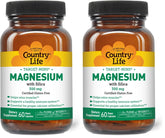 Target-Mins Magnesium with Silica 300mg bottle front view, 60 vegan capsules