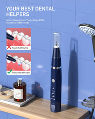 Stainless steel replacement heads for the dental cleaning tool