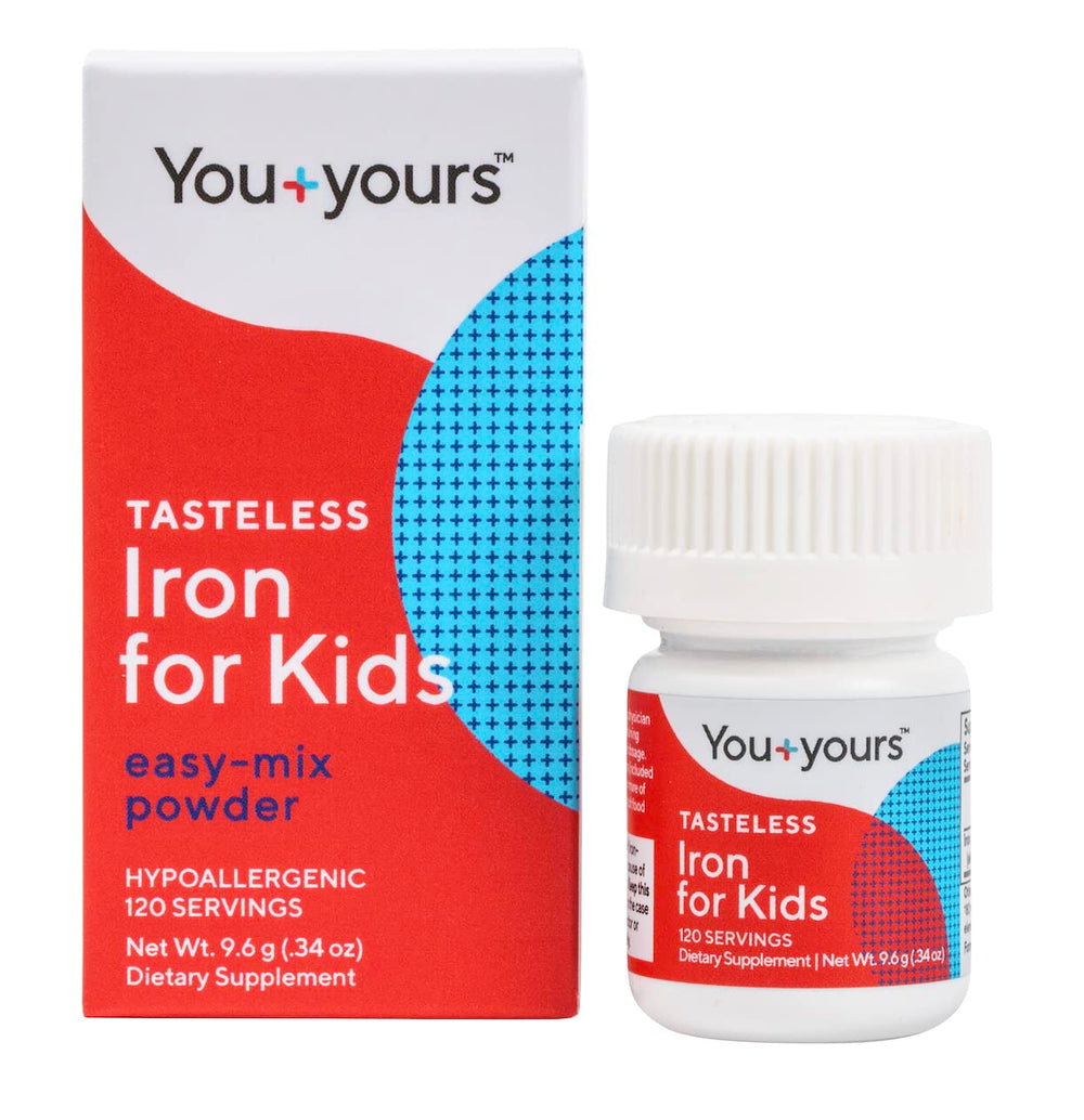 Tasteless iron for kids and toddlers bottle and jar
