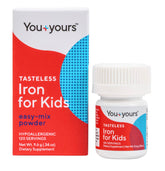 Tasteless iron for kids and toddlers bottle and jar