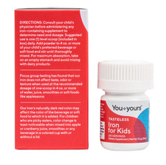 No sweeteners, colors, flavors or preservatives in iron supplement