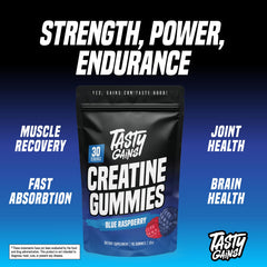 Lifestyle shot of athletes with TASTY GAINS gummies