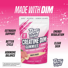 Close-up of vegan creatine gummies for women