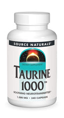 Source Naturals Taurine 1000mg bottle - 240 capsules