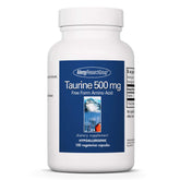 Allergy Research Group Taurine 500mg bottle, front view