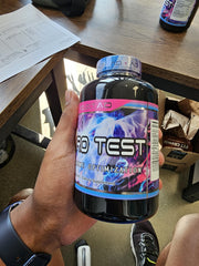 Front label of TauroTest supplement bottle