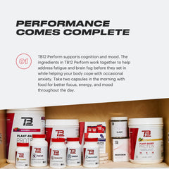 Illustration of daily use: morning TB12 Perform capsule