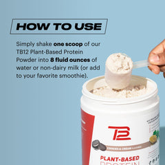Shaken TB12 Cookies and Cream plant-based protein shake