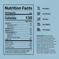 TB12 Cookies and Cream nutrition facts panel