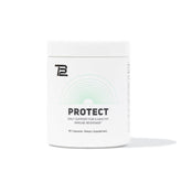 TB12 Protect bottle and label on white background