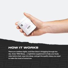 Close-up of TB12 Sleep capsules